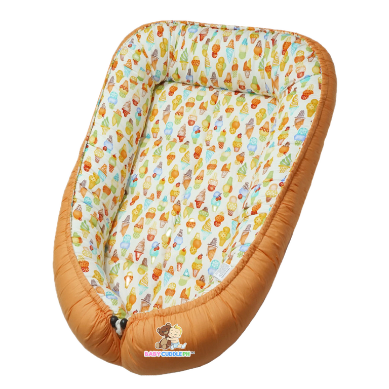 BabyCuddle Bed - Ice Cream in Tangerine (Limited Stock)