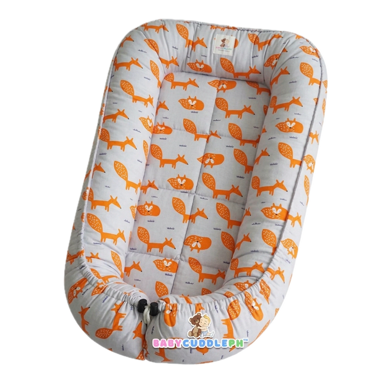BabyCuddlePH™ Bed and Head Pillow - Little Fox Collection (Limited Stock)