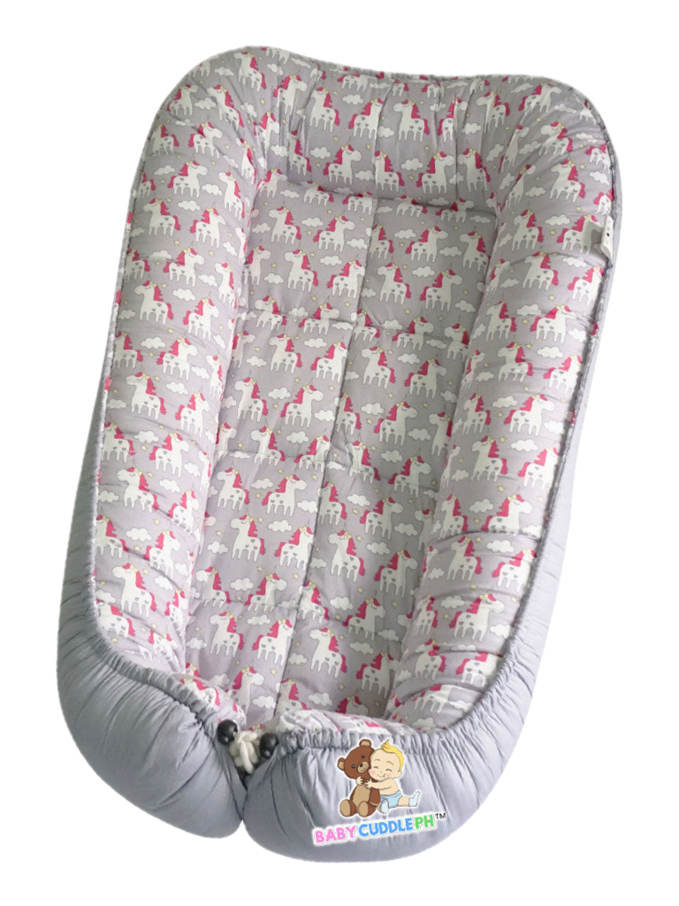 BabyCuddle Bed and Head Pillow - Little Unicorn Collection (Best Seller)