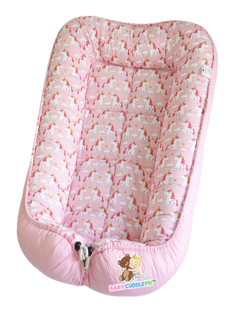 BabyCuddle Bed and Head Pillow - Little Unicorn Collection (Best Seller)