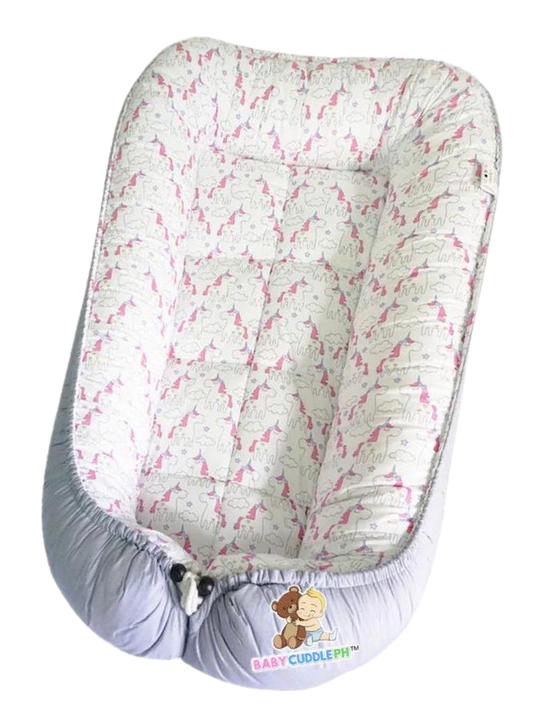 BabyCuddle Bed and Head Pillow - Little Unicorn Collection (Best Seller)