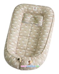 BabyCuddle Bed and Head Pillow - Baby Whale Collection (Limited Stock)
