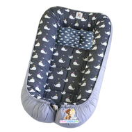 BabyCuddlePH™ Bed and Head Pillow - Baby Whale Collection (Limited Stock)