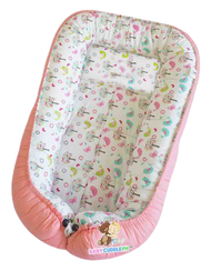 BabyCuddle Bed and Head Pillow - Birds and Butterflies (Best Seller)