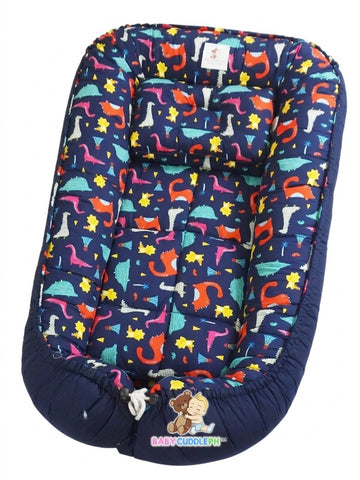 BabyCuddle Bed and Head Pillow - Little Dino Collection (Limited Stock)