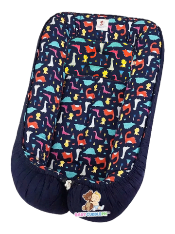 BabyCuddle Bed and Head Pillow - Little Dino Collection (Limited Stock)