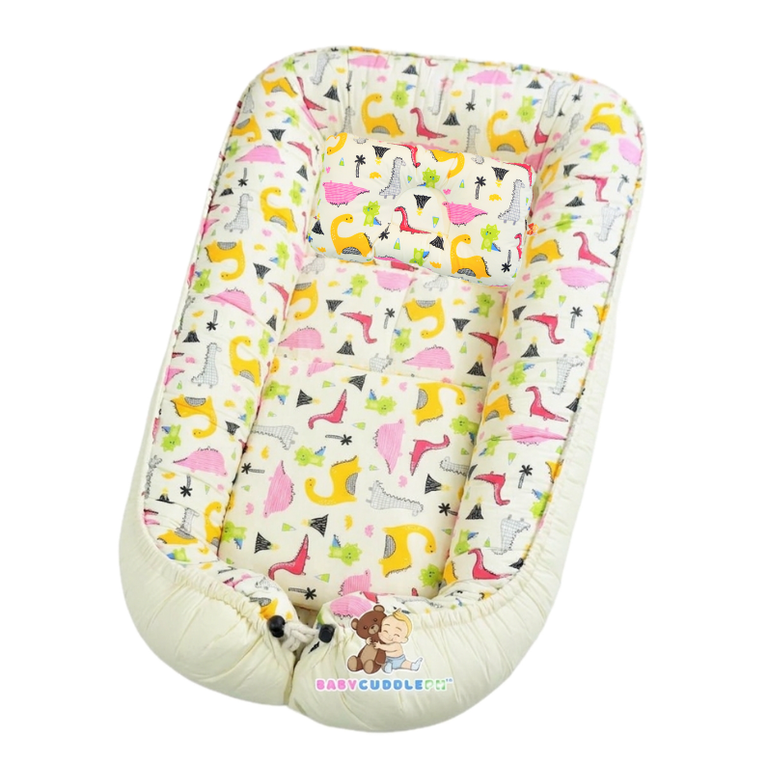 BabyCuddlePH™ Bed and Head Pillow - Little Dino Collection (Limited Stock)