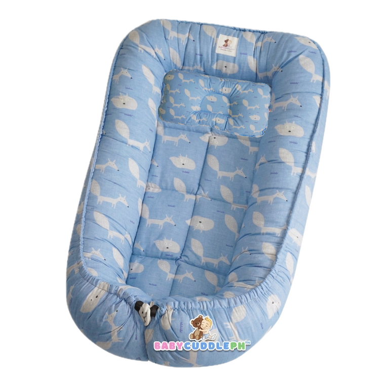BabyCuddlePH™ Bed and Head Pillow - Little Fox Collection (Limited Stock)