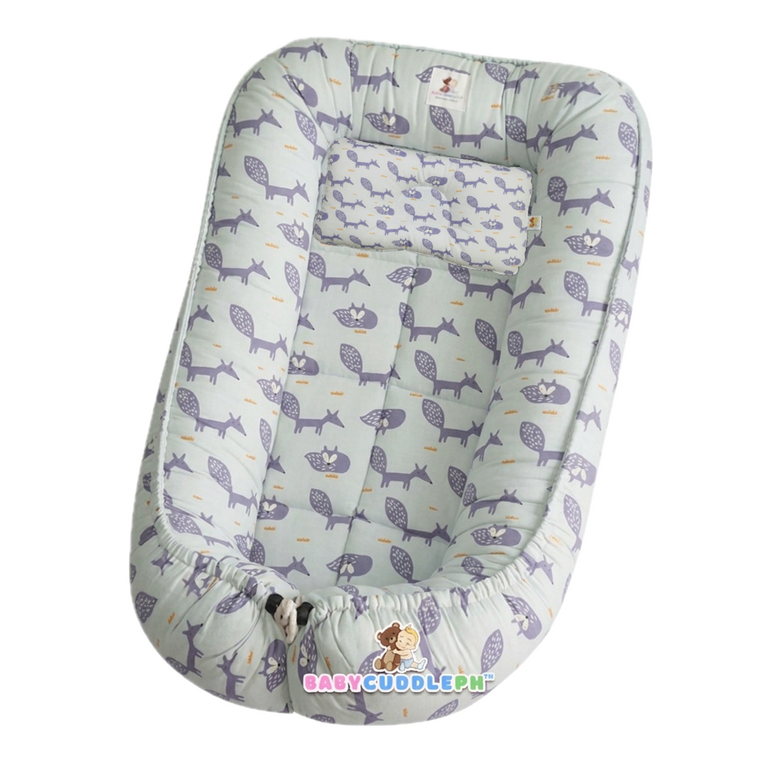 BabyCuddlePH™ Bed and Head Pillow - Little Fox Collection (Limited Stock)