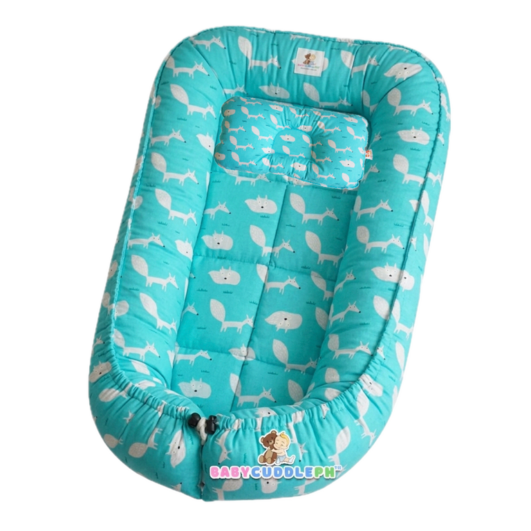 BabyCuddlePH™ Bed and Head Pillow - Little Fox Collection (Limited Stock)