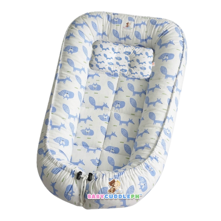 BabyCuddlePH™ Bed and Head Pillow - Little Fox Collection (Limited Stock)