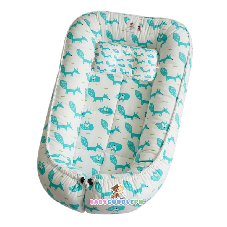 BabyCuddlePH™ Bed and Head Pillow - Little Fox Collection (Limited Stock)