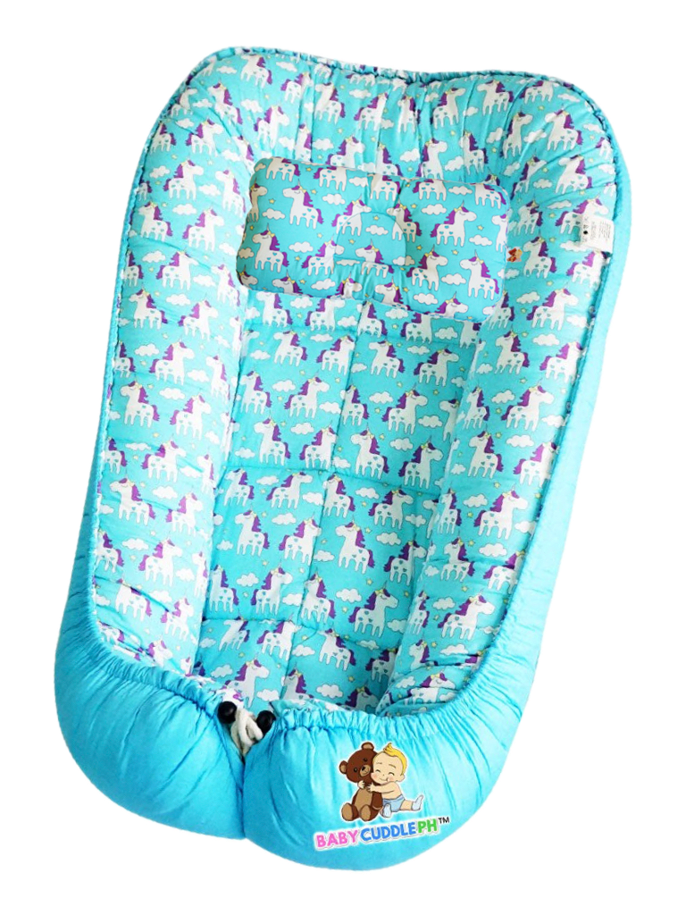 BabyCuddle Bed and Head Pillow - Little Unicorn Collection (Best Seller)