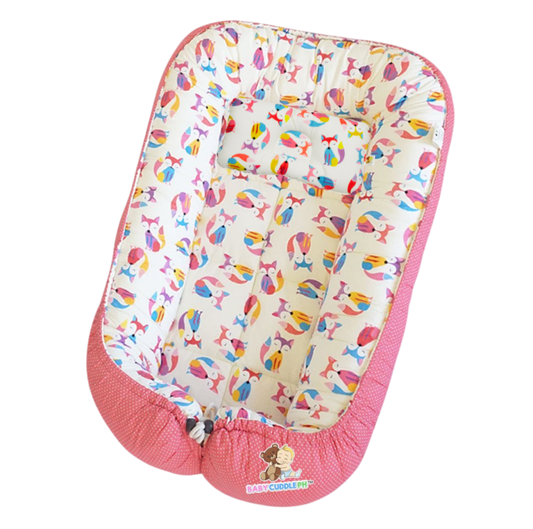 BabyCuddlePH™ Bed and Head Pillow - Sleepy Fox (Best Seller)