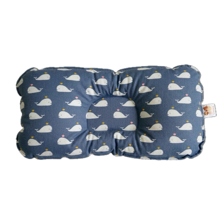 BabyCuddlePH™ Bed and Head Pillow - Baby Whale Collection (Limited Stock)