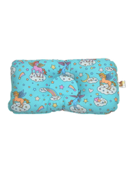 BabyCuddle Bed and Head Pillow - Unicorn in Teal (Best Seller)