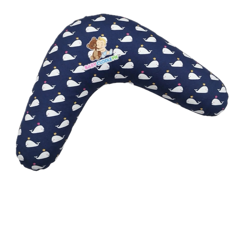 BabyCuddle Nursing Pillow (Multi-use) - Baby Whale Collection (Limited Stock)