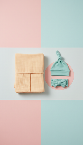 Pastel Newborn Swaddle Blanket Set