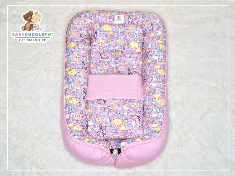 Animal Kingdom Pastel Pink - Babycuddleph Blanket