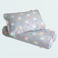 Babycuddleph Bolster Pillow Set Little Bunny in Pastel Gray