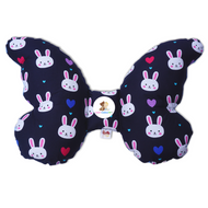Babycuddle Butterfly Pillow - Bunny in Navy Blue