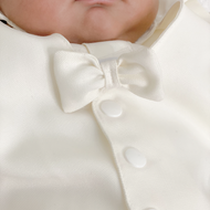 Six (6) Pieces Baptismal Polo Onesie and Pants (Blue)