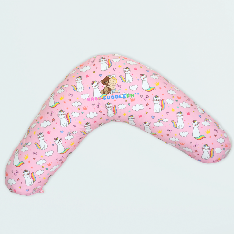 Babycuddleph Mom and Baby Set- Cats in Pink