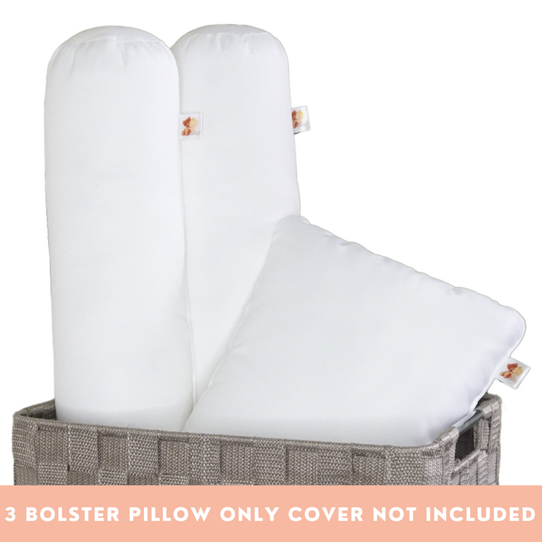 Babycuddleph 3 PCS Bolster Pillow  Only Cover Not Included
