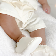 Six (6) Pieces Baptismal Polo Onesie and Short (Blue)