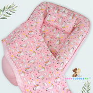 Babycuddleph Mom and Baby Set- Cats in Pink