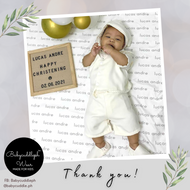 Six (6) Pieces Baptismal Polo Onesie and Short (All Cream)