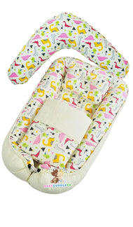 "Pre-order" Dino in Cream - Babycuddleph Mom and Baby Set
