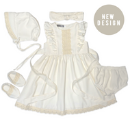 Five(5) Pieces Baptismal Ruffle Dress