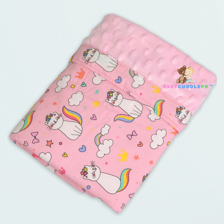 Babycuddleph Mom and Baby Set- Cats in Pink