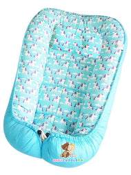 Little Unicorn in Blue (Limited Edition) - Bed and Head Pillow