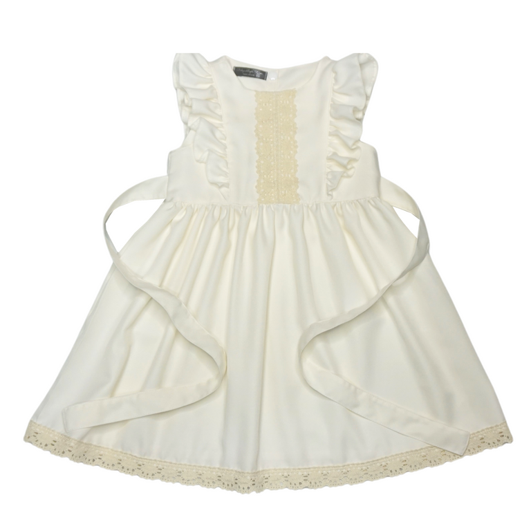 Five(5) Pieces Baptismal Ruffle Dress