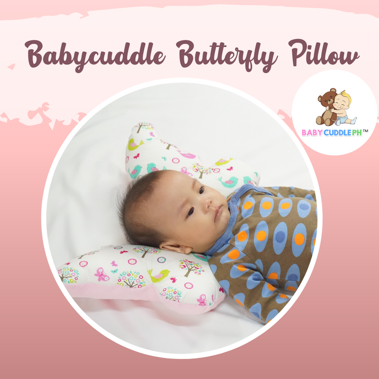 Babycuddle Butterfly Pillow - Bunny in Navy Blue