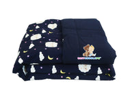 Baby Sheep in Navy Blue - Babycuddleph Blanket