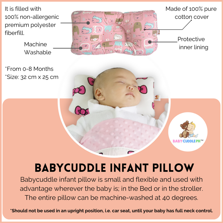 Animal Kingdom Pastel Blue -  Babycuddle Head Pillow