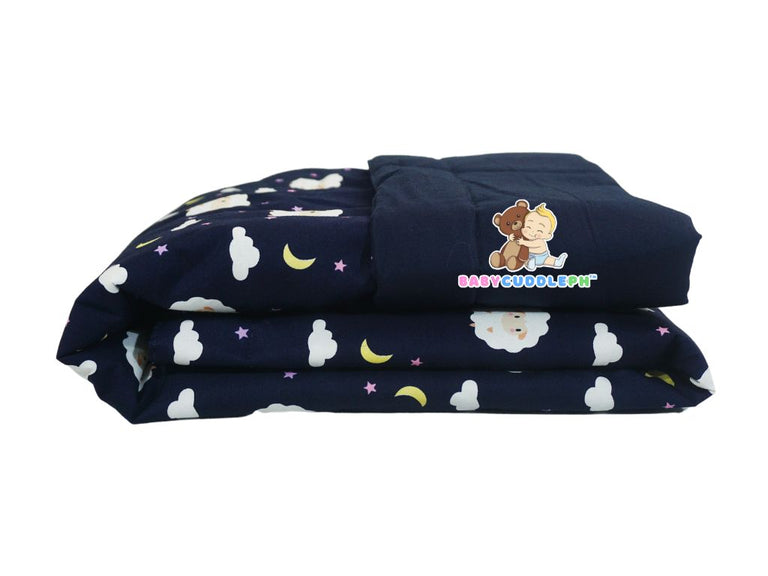 Baby Sheep in Navy Blue - Babycuddleph Blanket