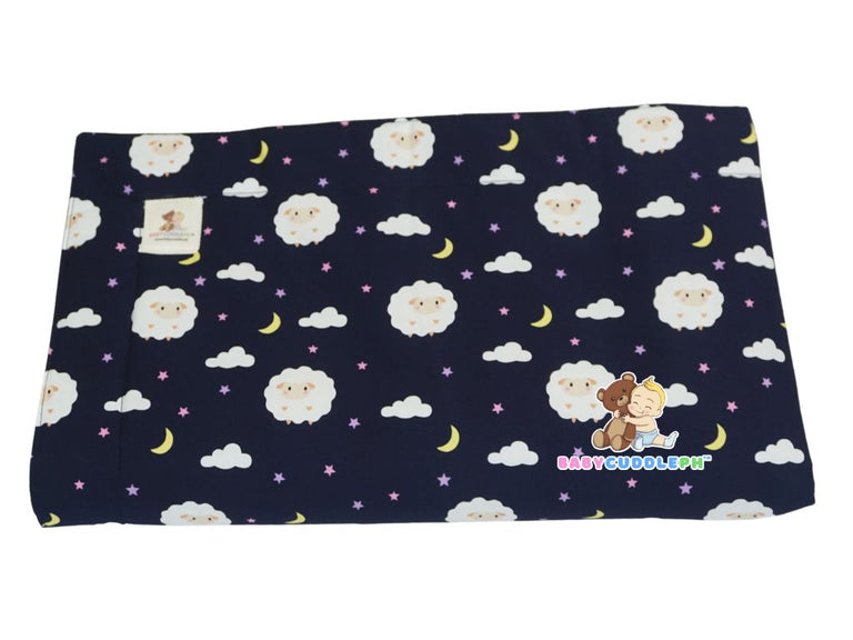 Baby Sheep in Navy Blue - Babycuddleph Blanket