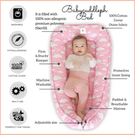 Animal Kingdom Pastel Pink - Bed and Head Pillow