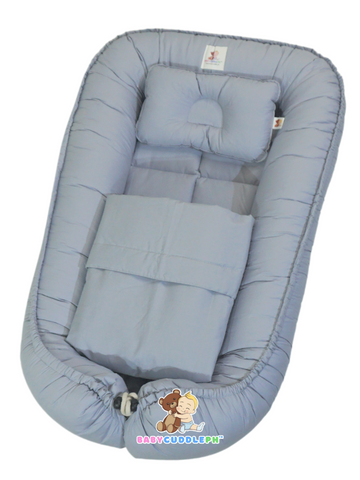 3 in 1 Babycuddle Bed Set - Pastel Gray (Pre-order)