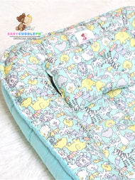 Animal Kingdom Pastel Green - Bed and Head Pillow