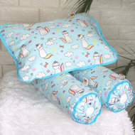 Babycuddleph Bolster Pillow Set Cats in Blue Babycuddle.ph