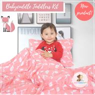 Little Fox in Tangerine -  Babycuddleph Toddlers kit (Pillow & Blanket)