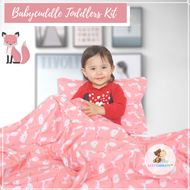 Little Dino in Pink -  Babycuddleph Toddlers kit (Pillow & Blanket)