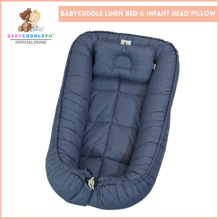 Linen Plain Dark Gray (Free Head Pillow)