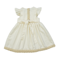 Five(5) Pieces Baptismal Puff Shoulder Dress