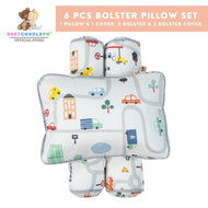 Cars on Map - Babycuddleph Bolster Pillow Set